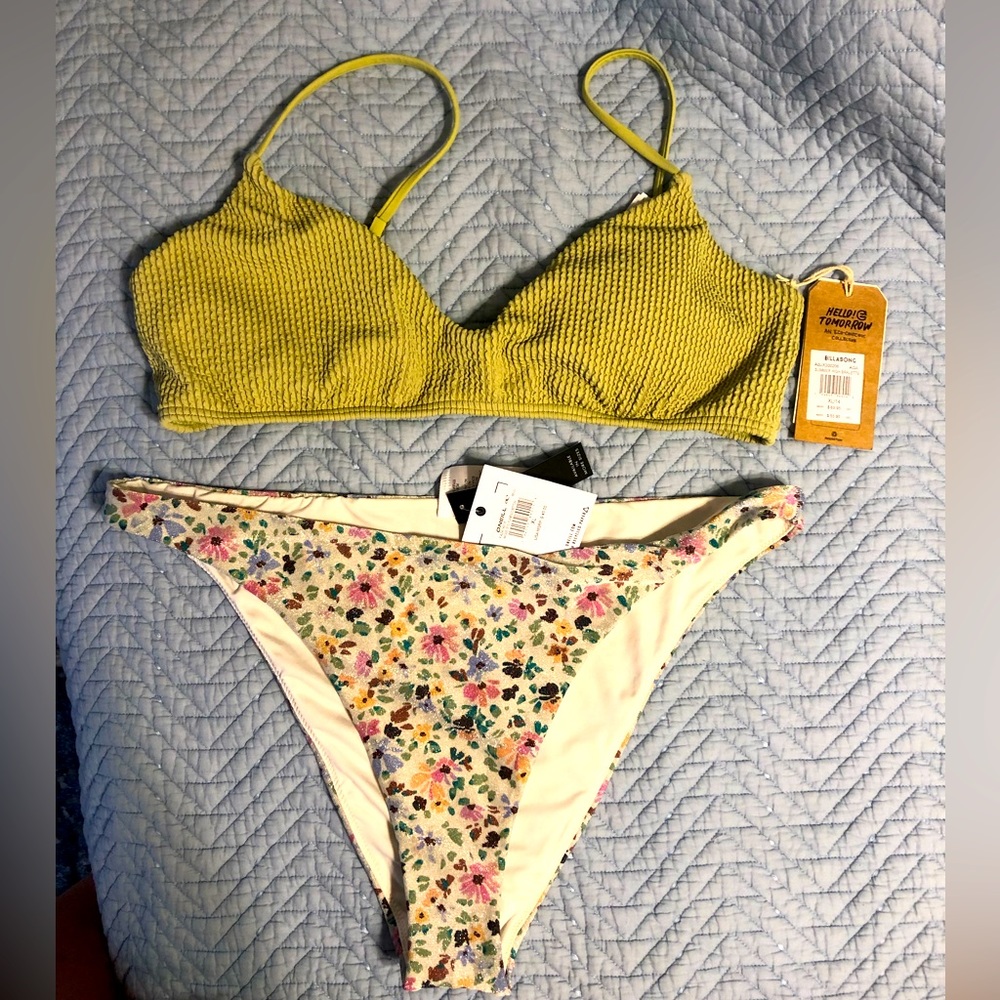 Billabong Bralette bikini top & O’Neill Bottoms xl